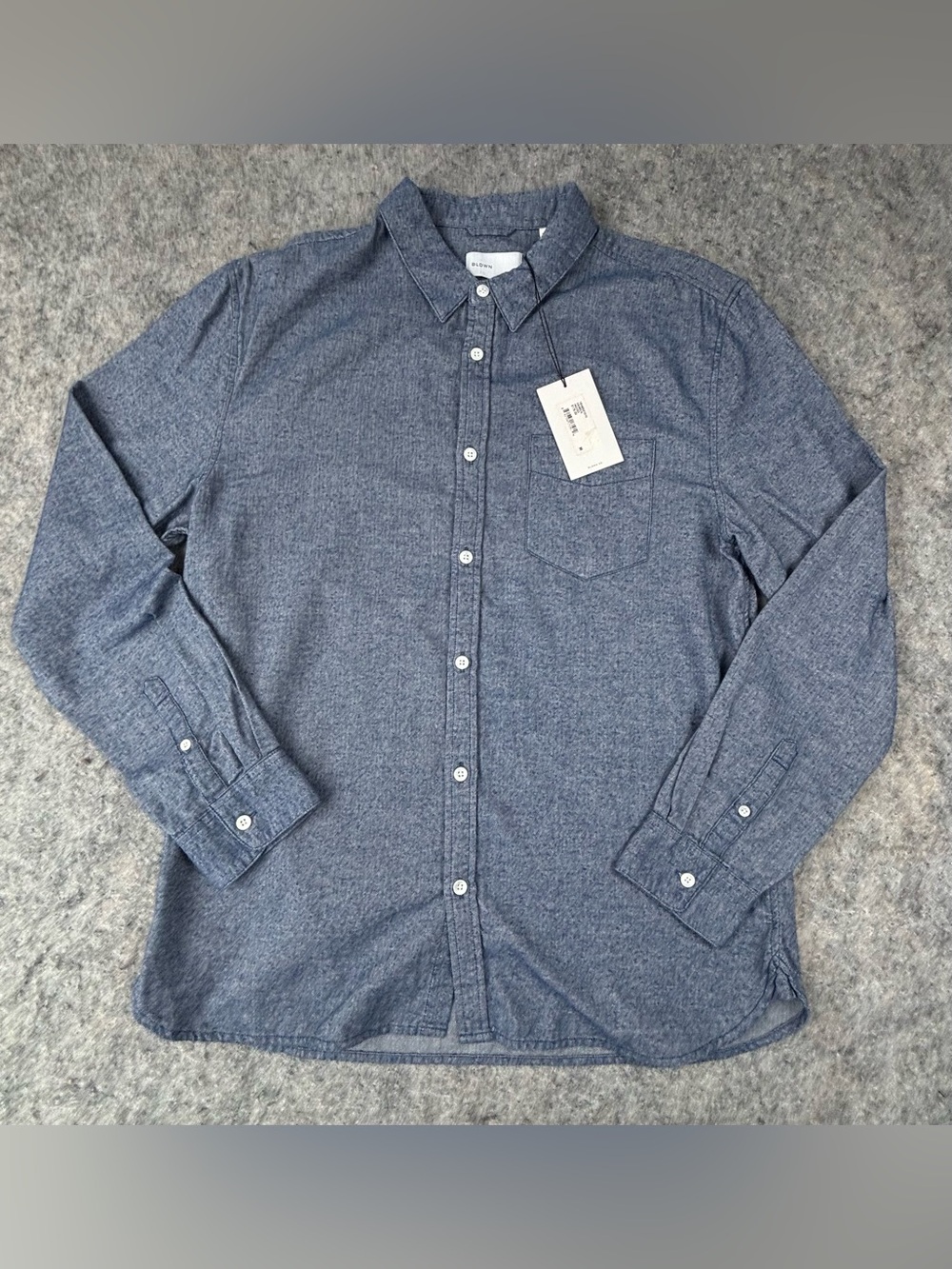 Bldwn | Hansen | Indigo | Button Down Flannel | Men’s Size Medium